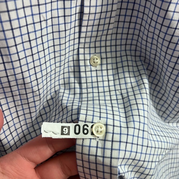 Ralph Lauren Polo Button Down Shirt | Blue Check | Men’s Medium | 100% Cotton - Picture 3 of 5